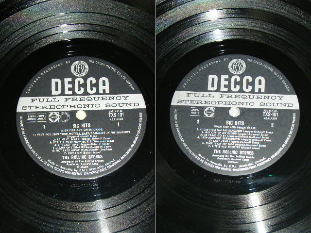 画像: ROLLING STONES - BIG HITS / 1966 AUSTRALIA ORIGINAL "Unboxed DECCA"Label STEREO Used  LP