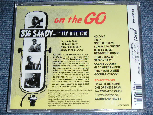 画像: BIG SANDY and THE FLY-RITE TRIO - ON THE GO / 2002 US ORIGINAL BRAND NEW SEALED CD  