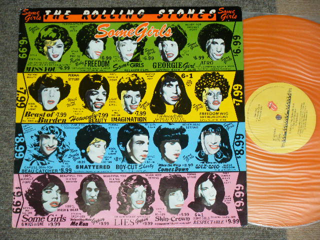 画像1: ROLLING STONES - SOME GIRLS ( ORANGE WAX Vinyl : MATRIX NUMBER  A: CUN-39108  A-5 U /CUN-39108 B 5 U )  / HOLLAND ONLY ORANGE WAX Vinyl Limited Used LP