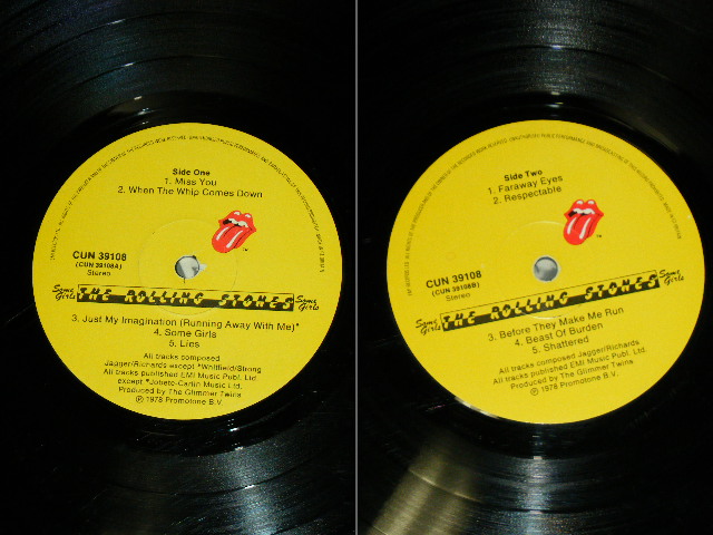 画像: ROLLING STONES - SOME GIRLS ( MATRIX NUMBER  A: CUN-39108 5 A (A-5 U )/CUN-39108 B 3 U )  /  1978 UK ORIGINAL With Draw LP