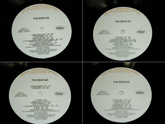 画像: THE BEATLES  - WHITE ALBUM / 1982 US HALF SPEED MASTER MOBILE FIDELITY Used 2 LP