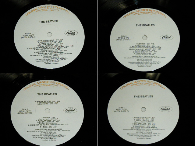 画像: THE BEATLES  - WHITE ALBUM / 1982 US HALF SPEED MASTER MOBILE FIDELITY Used 2 LP