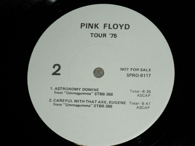 画像: PINK FLOYD -   TOUR '75 ( US PROMO ONLY LP ) / 1975 US ORIGINAL Promo Only LP 