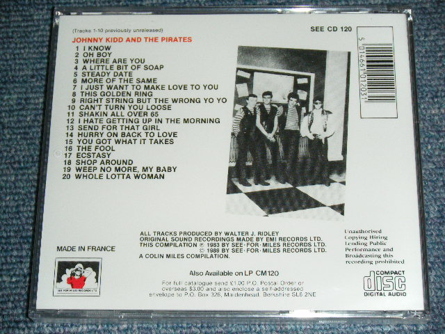 画像: JOHNNY KIDD & THE PIRATES - RARITIES   / 1989 UK ORIGINAL BRAND NEW Sealed  CD