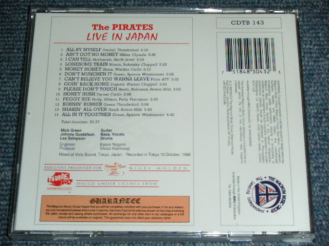 画像: THE PIRATES - LIVE IN JAPAN / 2001 UK ORIGINAL BRAND NEW  CD