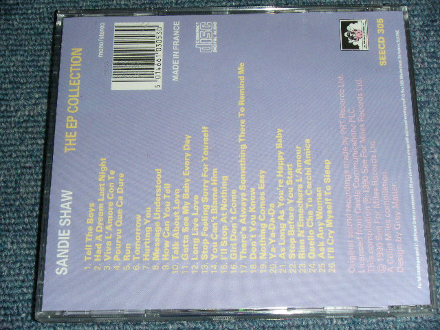 画像: SANDIE SHAW - THE EP COLLECTION  / 1990 UK  Brand New Sealed CD