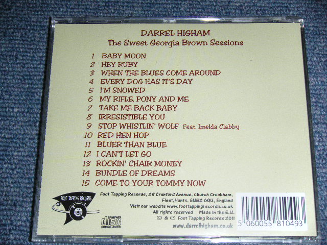 画像: DARREL HIGHAM  - THE SWEET GEORGIA BROWN SESSIONS / 2011 UK BRAND NEW CD  