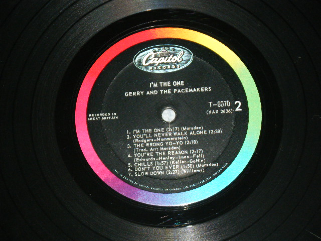 画像: GERRY AND THE PACEMAKERS - I'M THE ONE ( 1st Album : Ex/Ex+ ) / 1963 CANADA ORIGINAL MONO  LP 