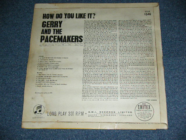 画像: GERRY AND THE PACEMAKERS - HOW DO YOU LIKE IT?(1st Album : VG++/Ex+++) / 1963 UK ORIGINAL "BLUE COLUMBIA" MONO Used LP 