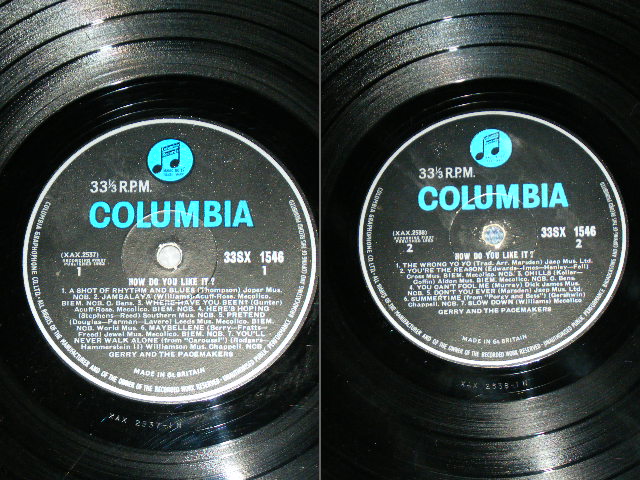 画像: GERRY AND THE PACEMAKERS - HOW DO YOU LIKE IT?(1st Album : VG++/Ex+++) / 1963 UK ORIGINAL "BLUE COLUMBIA" MONO Used LP 