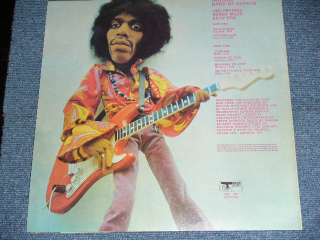 画像: JIMI HENDRIX - BAND OF GYPSYS ( PUPPET Jcket / RED VINYL Wax ) / 2009? EU LIMITED RED VINYL Wax  REISSUE Brand New  LP 