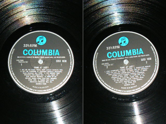 画像: GEORGIE FAME - FAME AT LAST  ( Ex++,Ex/MINT- )  / 1964 UK ORIGINAL "BLUE Columbia Label" MONO Used LP 