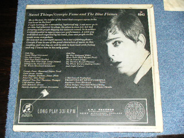 画像: GEORGIE FAME - SWEET THINGS ( Ex++/Ex++ )  / 1966 UK ORIGINAL BLUE Columbia Label  MONO Used LP 