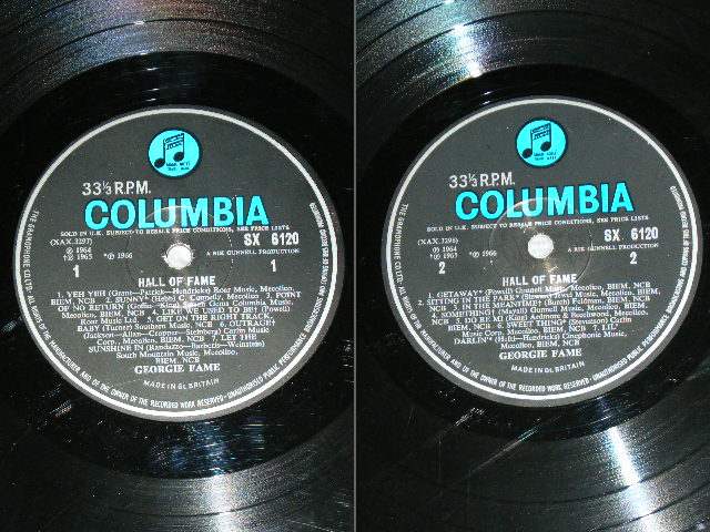 画像: GEORGIE FAME - FALL OF FAME  ( Ex++.Ex+/Ex )  / 1967 UK ORIGINAL BLUE Columbia Label  MONO Used LP 