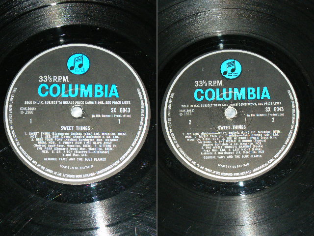 画像: GEORGIE FAME - SWEET THINGS ( Ex++/Ex++ )  / 1966 UK ORIGINAL BLUE Columbia Label  MONO Used LP 