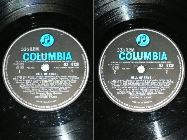 画像: GEORGIE FAME - FALL OF FAME  ( VG+++/Ex )  / 1967 UK ORIGINAL BLUE Columbia Label  MONO Used LP 