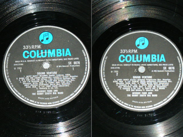 画像: GEORGIE FAME - SOUND VENTURE ( Ex+/Ex+ )  / 1966 UK ORIGINAL BLUE Columbia Label  MONO Used LP 