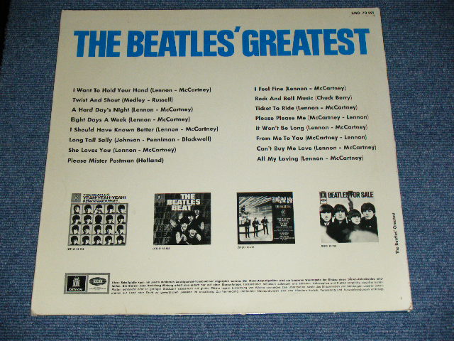 画像: THE BEATLES - THE BEATLES' GREATEST ( Ex++/Ex+++ ) / 1965? GERMAN ORIGINAL EXPORT STEREO Used LP 