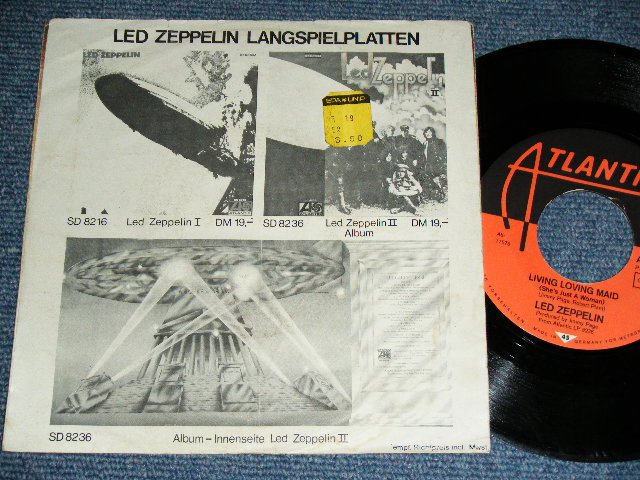 画像: LED ZEPPELIN -  WHOLE LOTTA LOVE   / 1969 WEST-GERMANY ORIGINAL Used 7" Single  With Picture Sleeve 
