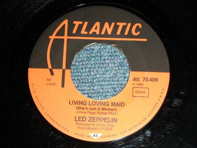 画像: LED ZEPPELIN -  WHOLE LOTTA LOVE   / 1969 WEST-GERMANY ORIGINAL Used 7" Single  With Picture Sleeve 