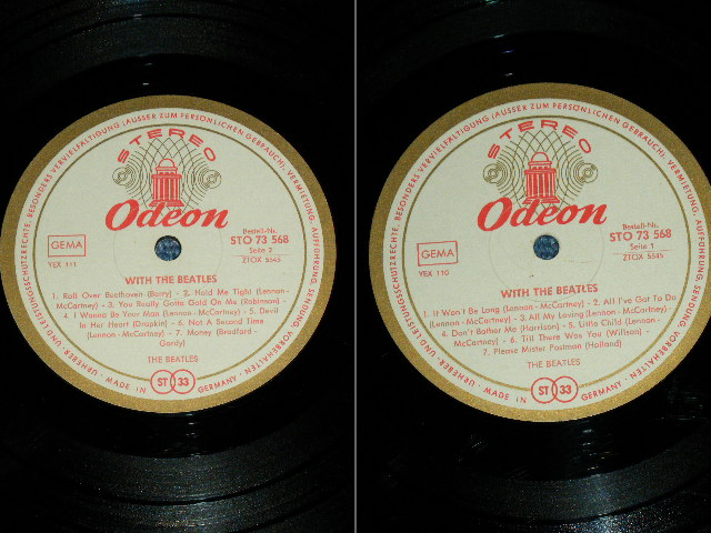 画像: THE BEATLES - WITH THE BEATLES ( Ex++/Ex++ ) / 1967? GERMAN ORIGINAL EXPORT STEREO Used LP 
