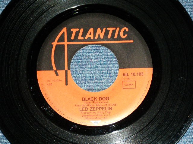 画像: LED ZEPPELIN -  BLACK DOG  / 1971 WEST-GERMANY ORIGINAL Used 7" Single  With Picture Sleeve 