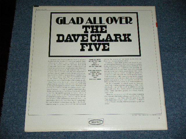画像: DAVE CLARK FIVE - GLAD ALL OVER ( 2nd PRESS WITH INSTRUMENTS on FRONT COVER ) / 1964 US ORIGINAL MONO Used  LP 