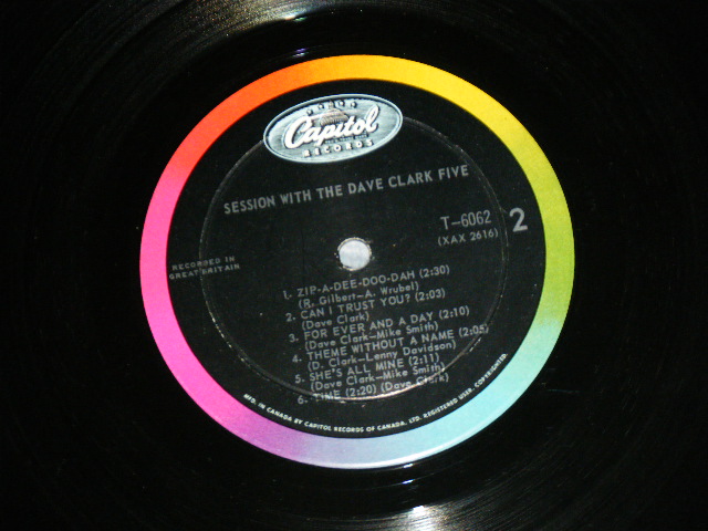 画像: THE DAVE CLARK FIVE - SESSION WITH ( Ex++ / Ex++ ) / 1964 CANADA  Original MONO LP 