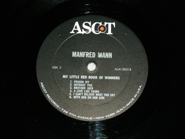 画像: MANFRED MANN - MY LITTLE RED BOOK OF WINNERS  / 1965 US ORIGINAL 1st Press MONO Used LP
