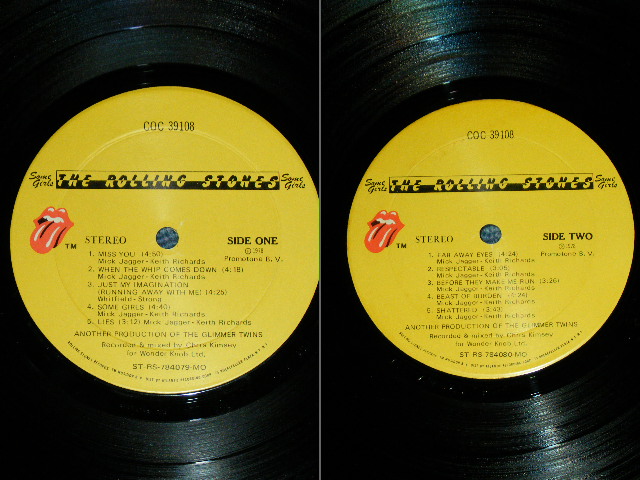 画像: ROLLING STONES - SOME GIRLS ( Ex+++/Ex+++ : MATRIX NUMBER  A: STRS 784079 C △23467 (14) /B: STRS 784080 F△23467-X ) /  1978 US ORIGINAL With Draw LP