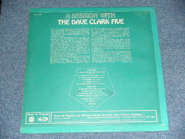 画像: THE DAVE CLARK FIVE - SESSION WITH ( Ex++ /MINT- ) / Late 1960's UK Reissue Used LP 