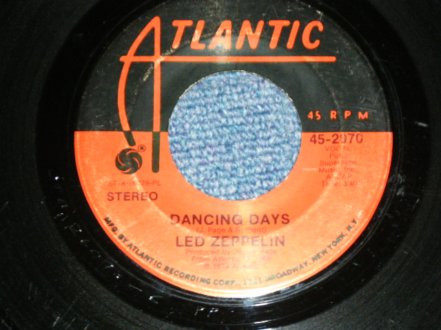 画像: LED ZEPPELIN -  OVER THE HILLS AND FAR AWAY / 1973 US ORIGINAL Used 7" Single 