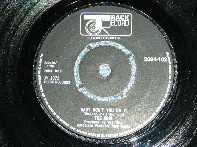 画像: THE WHO  - JOIN TOGETHER   / 1972 UK ORIGINAL 7"Single