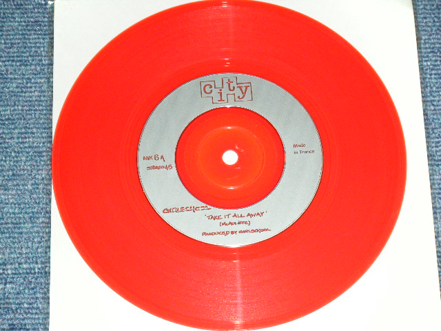 画像: GIRLSCHOOL - TAKE IT ALL AWAY / 1979 FRANCE ORIGINAL RED WAX Vinyl Used 7"Single With PICTURE SLEEVE 