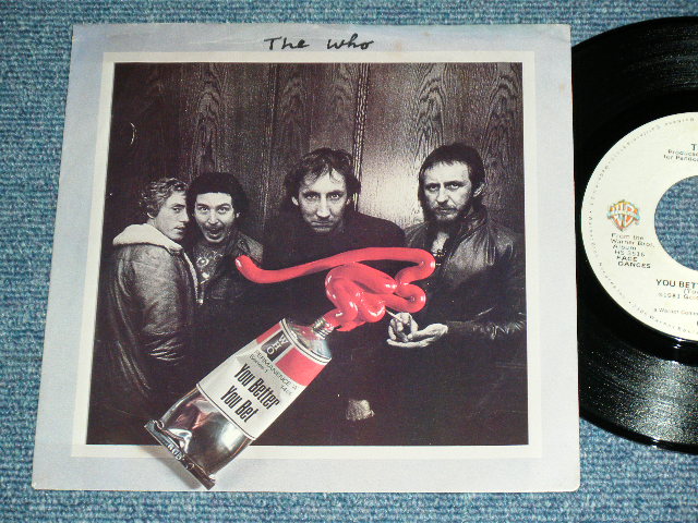 画像1: THE WHO -  YOU BETTER YOU BET / 1981 US ORIGINAL Used  7"Single With PICTURE SLEEVE  