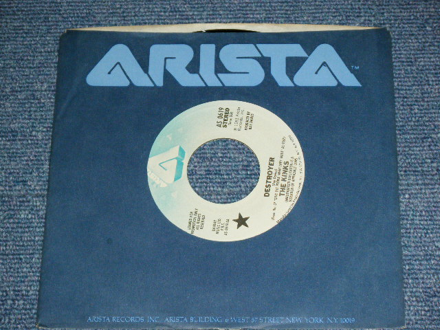 画像: THE KINKS - DESTROYER ( MONO / STEREO ) / 1980 US ORIGINAL PROMO ONLY Same Flip  Used  7"Single With COMPANY  SLEEVE  