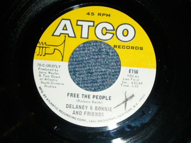 画像: DELANEY & BONNIE - SOUL SHAKE ( THIN LOGO : 3rd PRESS Number Credit ) / 1970  US ORIGINAL Used 7"SINGLE
