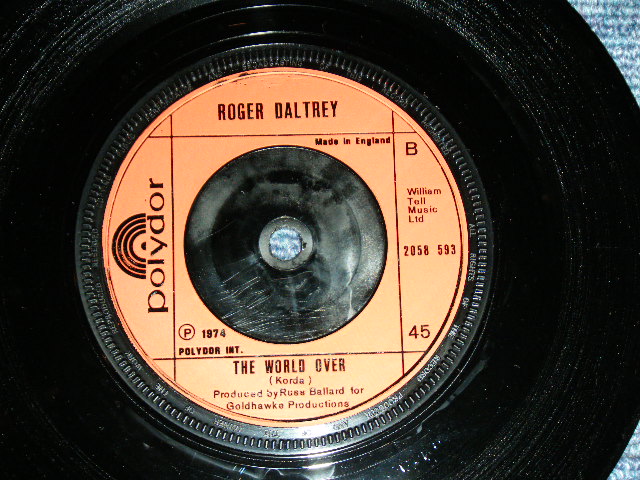 画像: ROGER DALTREY of THE WHO - GET YOUR LOVE / 1974 UK ORIGINAL Used  7"Single With PICTURE SLEEVE  