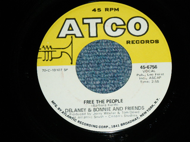画像: DELANEY & BONNIE - SOUL SHAKE ( THIN LOGO ) / 1970  US ORIGINAL Used 7"SINGLE