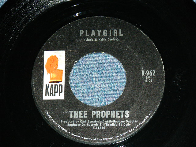 画像1: THEE PROPHETS - PLAYGIRL  /  1967 US ORIGINAL  Used  7"Single With COMPANY SLEEVE  