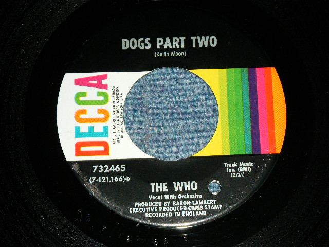 画像: THE WHO - PINBALL WIZARD / 1969 US ORIGINAL Used  7"Single With PICTURE SLEEVE  
