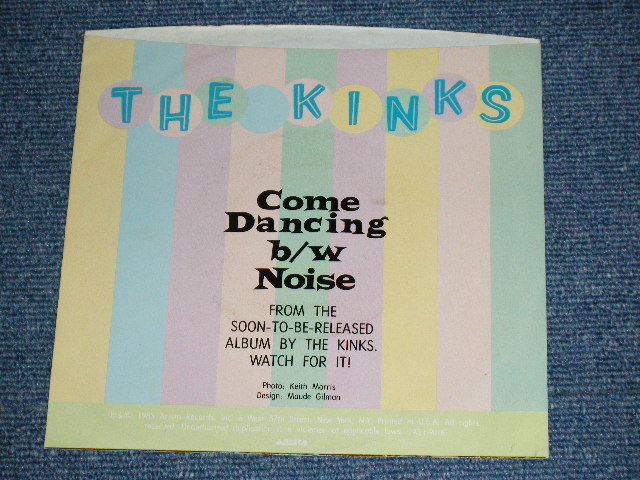 画像: THE KINKS - COME DANCING /  1983 US ORIGINAL  Used  7"Single With PICTURE SLEEVE  