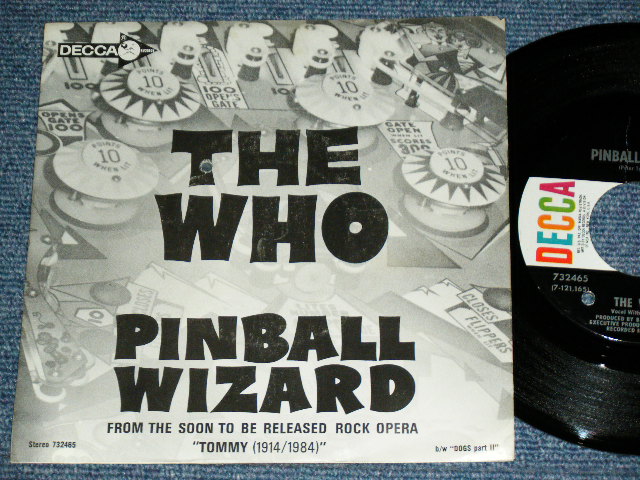 画像1: THE WHO - PINBALL WIZARD / 1969 US ORIGINAL Used  7"Single With PICTURE SLEEVE  
