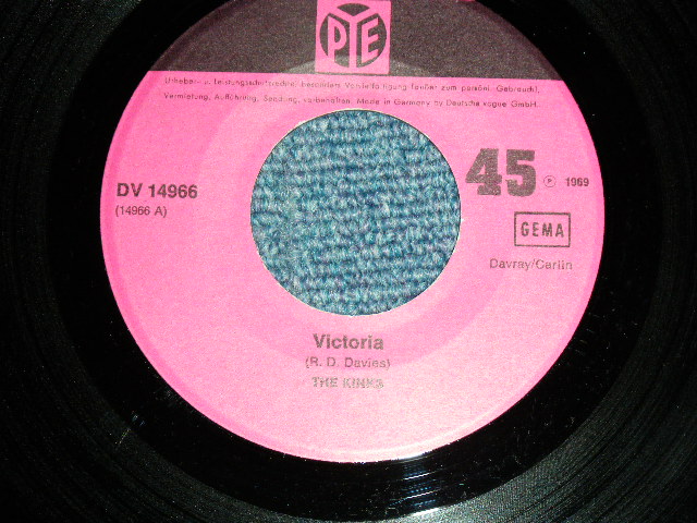 画像: THE KINKS -  VICTORIA  / 1969 WEST-GERMANY  ORIGINAL Used  7"Single With PICTURE SLEEVE  