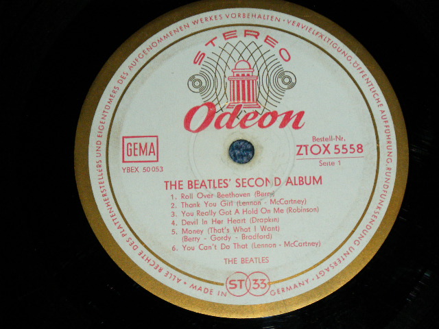 画像: THE BEATLES - SECOND ALBUM (Ex,VG+++/VG+++ ) / 1964 GERMAN ORIGINAL EXPORT STEREO LP 