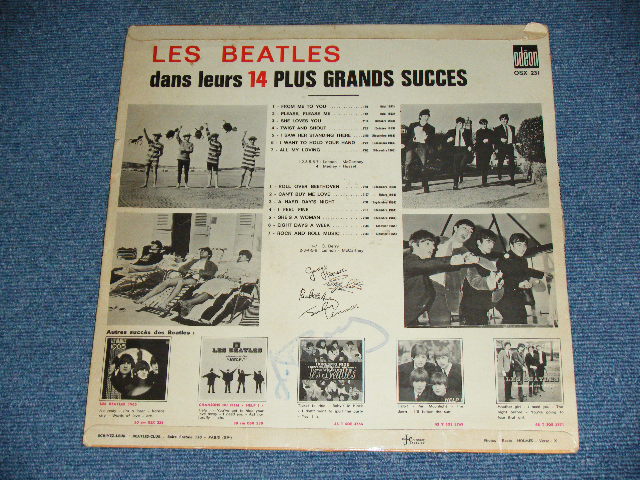 画像: THE BEATLES - DANS LEURS 14 PLUS GRANDS SUCCES (Ex/Ex) / 1965 FRANCE FRECH ORIGINAL 'ORANGE' LABEL Used LP 