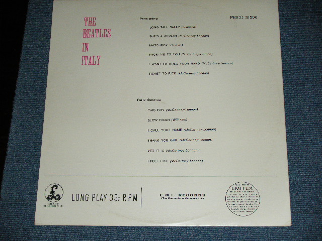 画像: THE BEATLES  -  THE BEATLES IN ITALY / Early 1970's?ISRAEL Used LP 