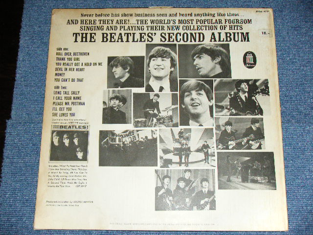 画像: THE BEATLES - SECOND ALBUM ( Ex/Ex++ ) / 1964 GERMAN EXPORT White & Red & Gold Label  STEREO LP 