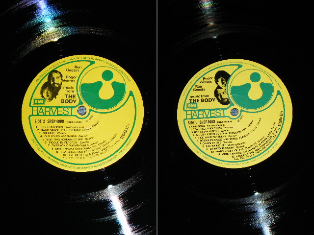 画像: RON GEESIN & ROGER WATERS of PINK FLOYD - MUSIC FROM "THE BODY"  ( MATRIX NUMBER :A-2/B-2  : Ex/MINT- ) / 1970 UK ORIGINAL Used LP