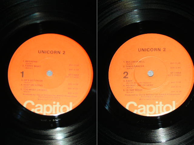 画像: UNICORN ( Produced by DAVID GILMORE of PINK FLOYD ) -  2 / 1976 US ORIGINAL Used LP